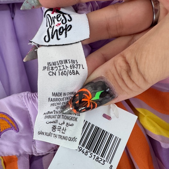 Disney Dress Shop Epcot Figment pleated skirt S - Picture 8 of 8